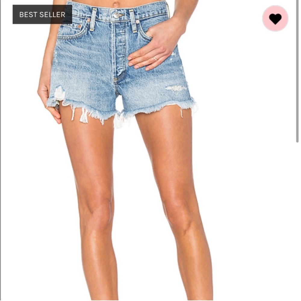 Agolde Parker High Vintage Cut Off Shorts